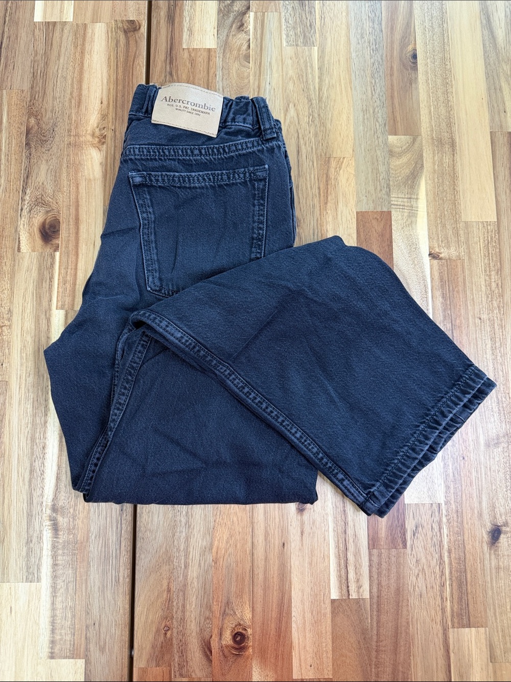 Abercrombie & Fitch Baggy Black Denim Jeans